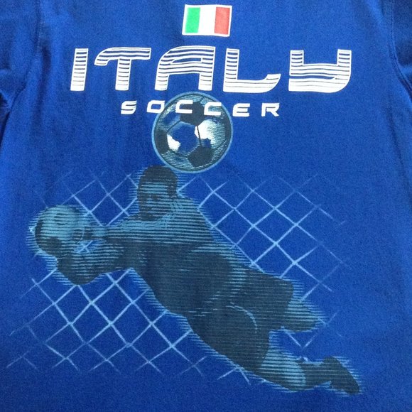 SOGO Men's T-Shirt Italy Soccer, Sz. M - Picture 2 of 6